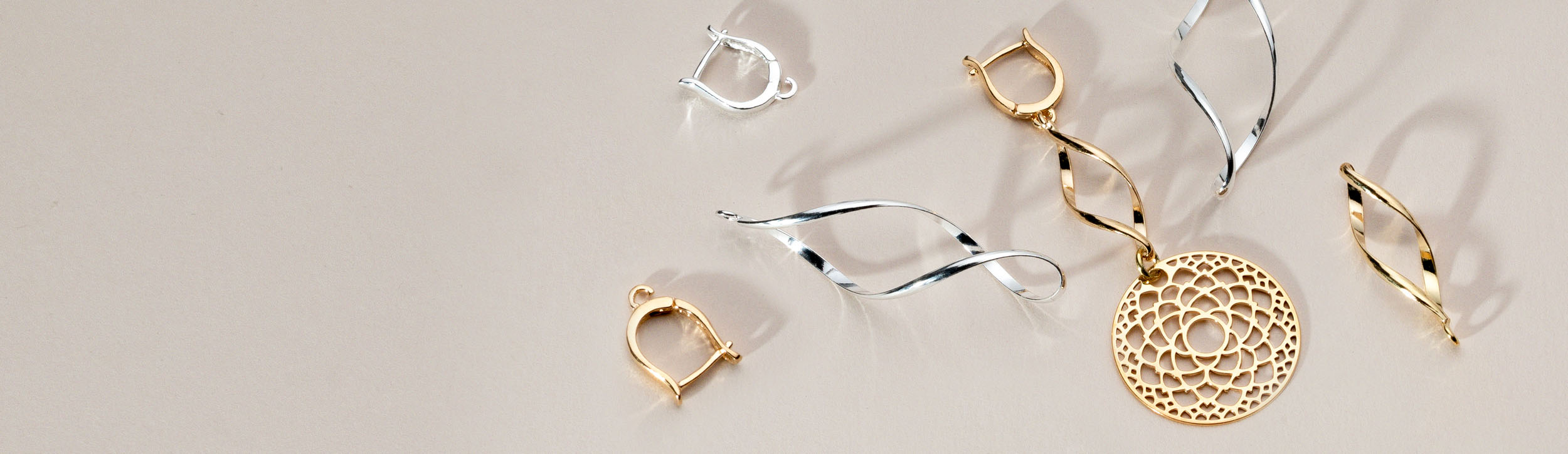Componenti per gioielli in argento e oro 925CRAFT