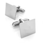 Cufflink - square tin, AG 925 silver